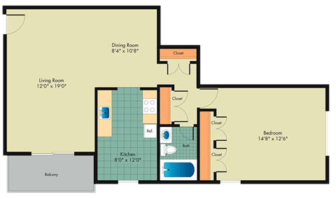 a blueprint of a floor plan of a roommates house